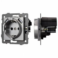 Розетка с заземлением и 2хUSB type A, без рамки Arlight SCT 049820