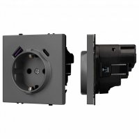 Розетка с заземлением и 2хUSB type A, без рамки Arlight SCT 054287