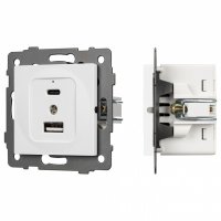 Механизм розетки 2хUSB type A и C Arlight SCT 049839