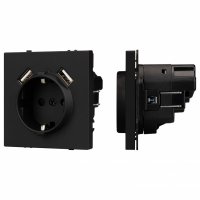 Розетка с заземлением и 2хUSB type A, без рамки Arlight SCT 054289