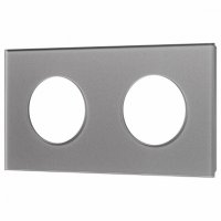 Рамка на 2 поста Arlight GLARE 043837