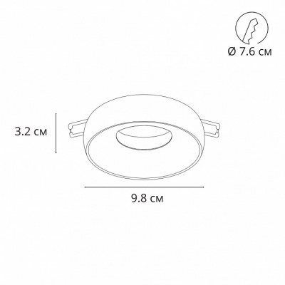 Встраиваемый светильник Arte Lamp Heze A6665PL-1CC