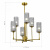 Люстра на штанге ST-Luce Gacciolo SL1240.303.06 Люстра на штанге ST-Luce Gacciolo SL1240.303.06