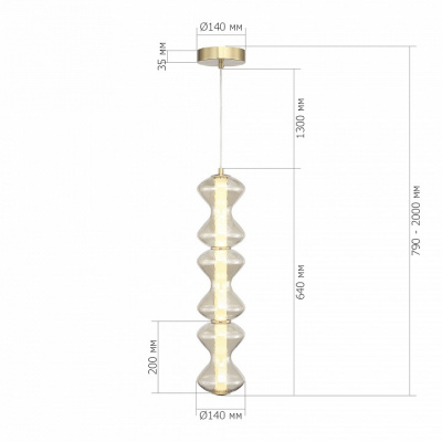 Подвесная люстра ST-Luce SPINE SL6136.213.01