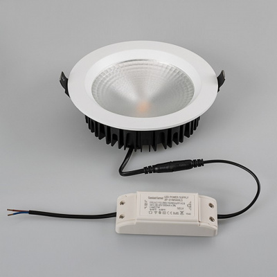 Светодиодный светильник LTD-187WH-FROST-21W Day White 110deg (Arlight, IP44 Металл, 3 года)