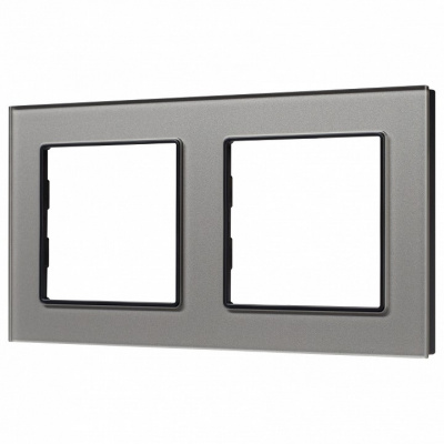 Рамка на 2 поста Arlight GLARE 043798