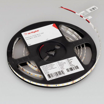 Лента светодиодная Arlight A120 24V 8mm 9.6 W/m 042295, 5 метров