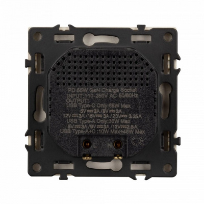 Розетка 2хUSB type A и C без рамки Arlight SCT 054318
