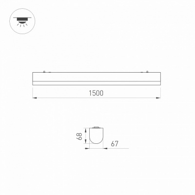 Накладной светильник Arlight LARGO 033055