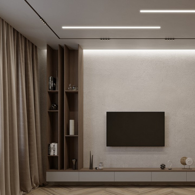 Профиль для контурной подсветки натяжного потолка Arlight STRETCH 040701, 2 метра