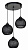Подвесной светильник TopLight Lizbeth TL1612R-03BK